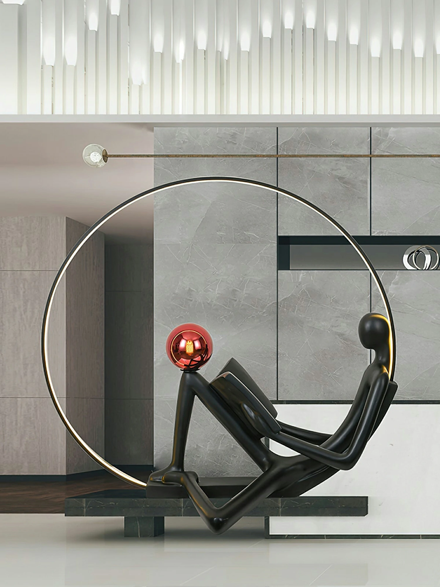 Reader Sculpture Floor Lamp - Image 16