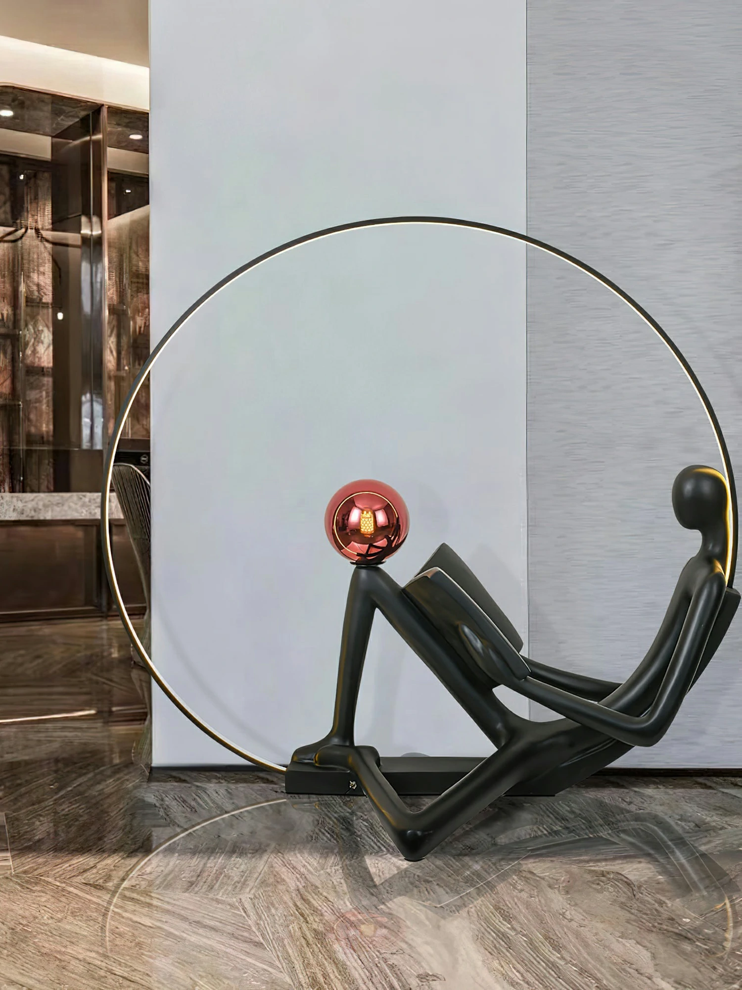Reader Sculpture Floor Lamp - Image 9