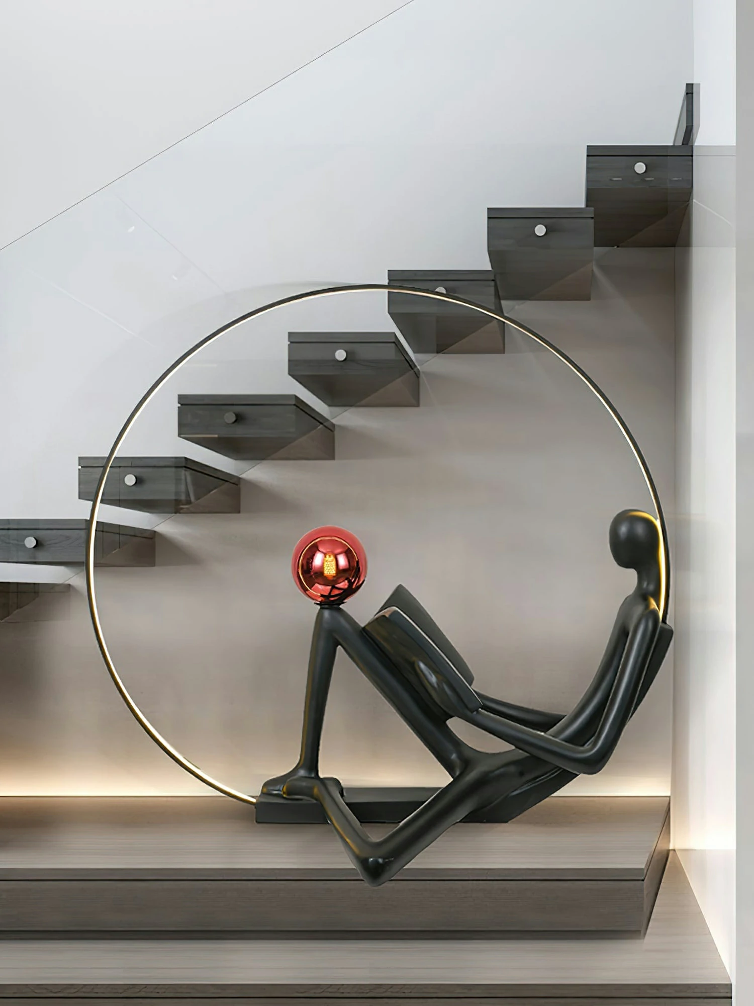 Reader Sculpture Floor Lamp - Image 8