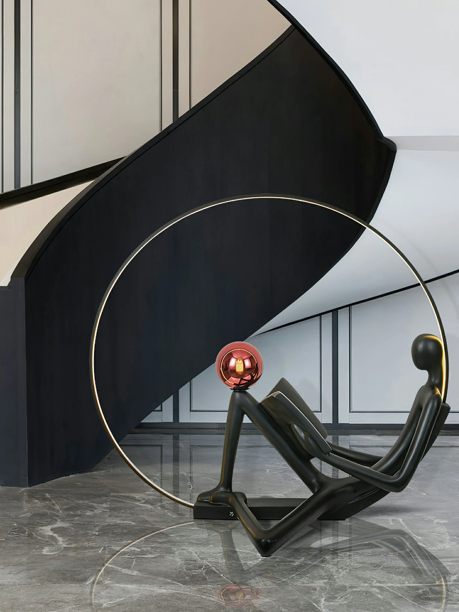 Reader Sculpture Floor Lamp - Image 10