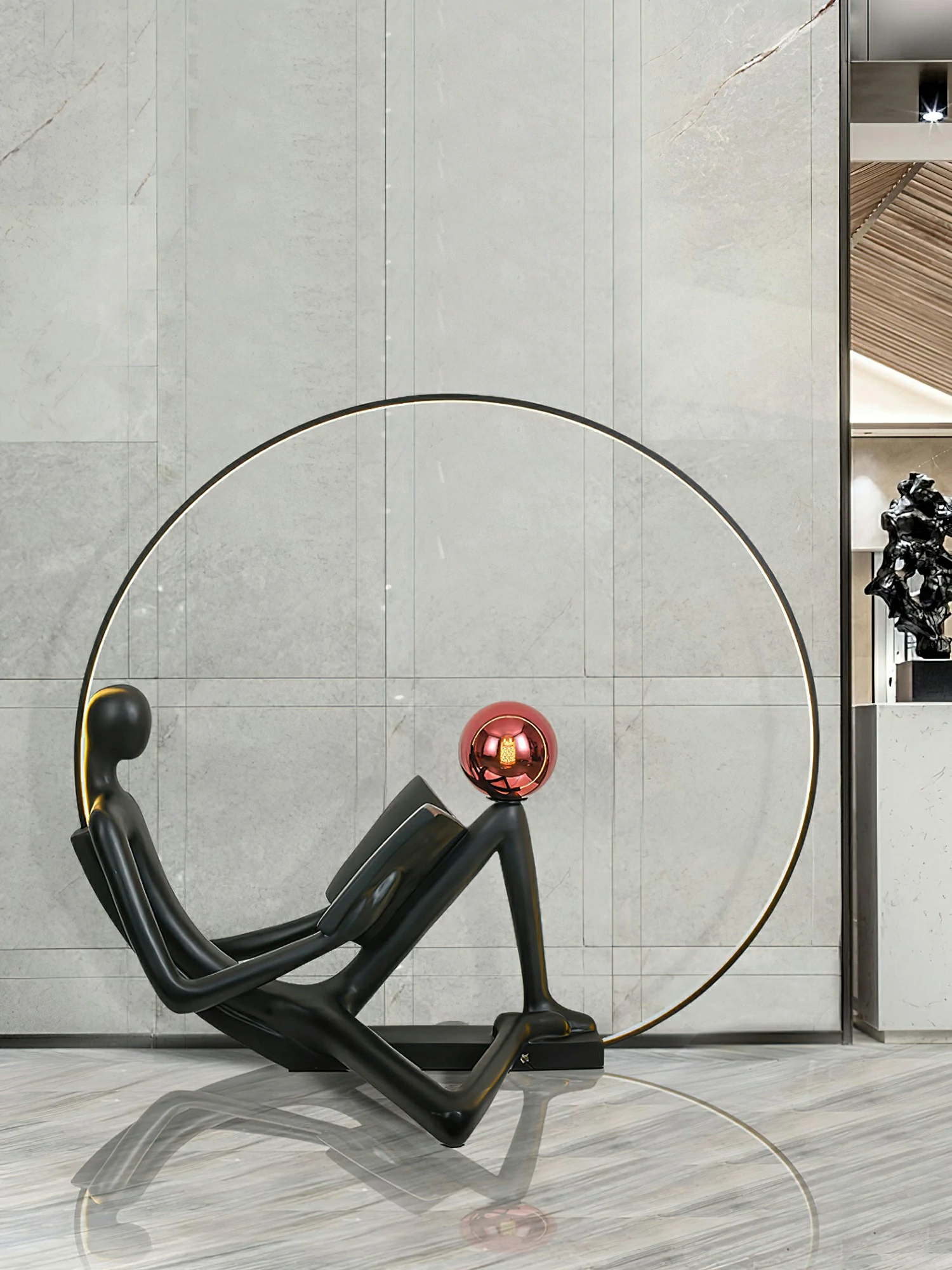Reader Sculpture Floor Lamp - Image 11