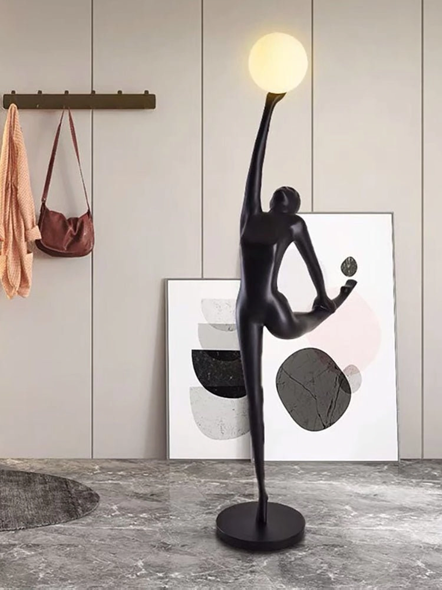 Rhythmic Gymnast Sculpture Floor Lamp - Image 5