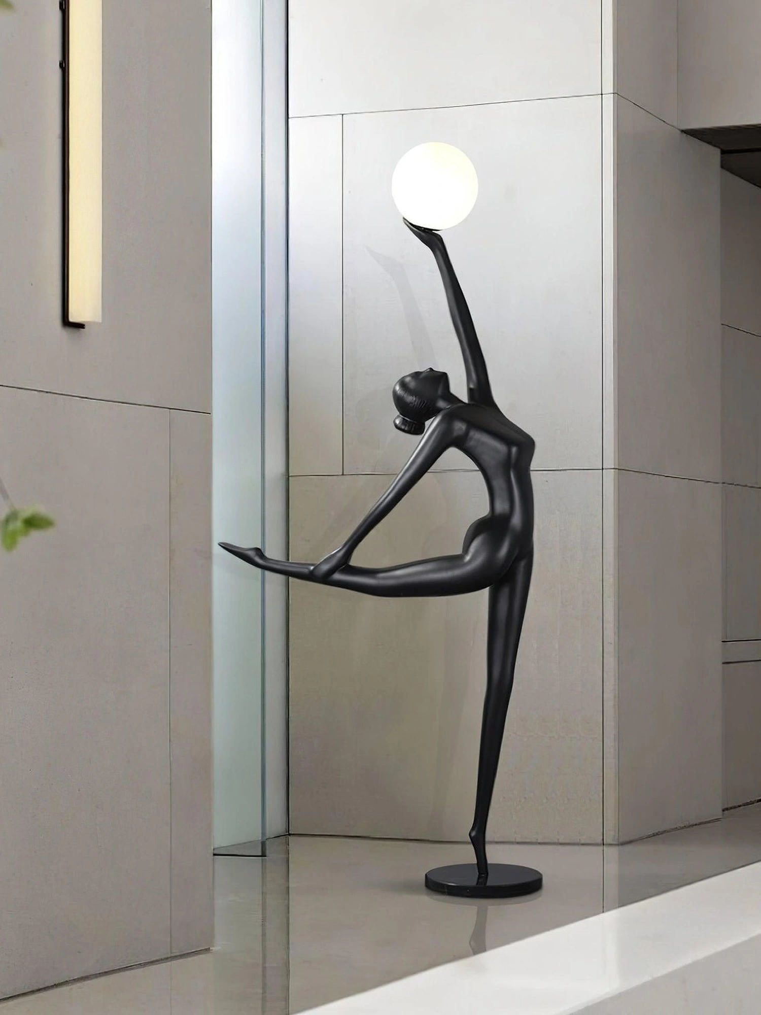 Rhythmic Gymnast Sculpture Floor Lamp - Image 10