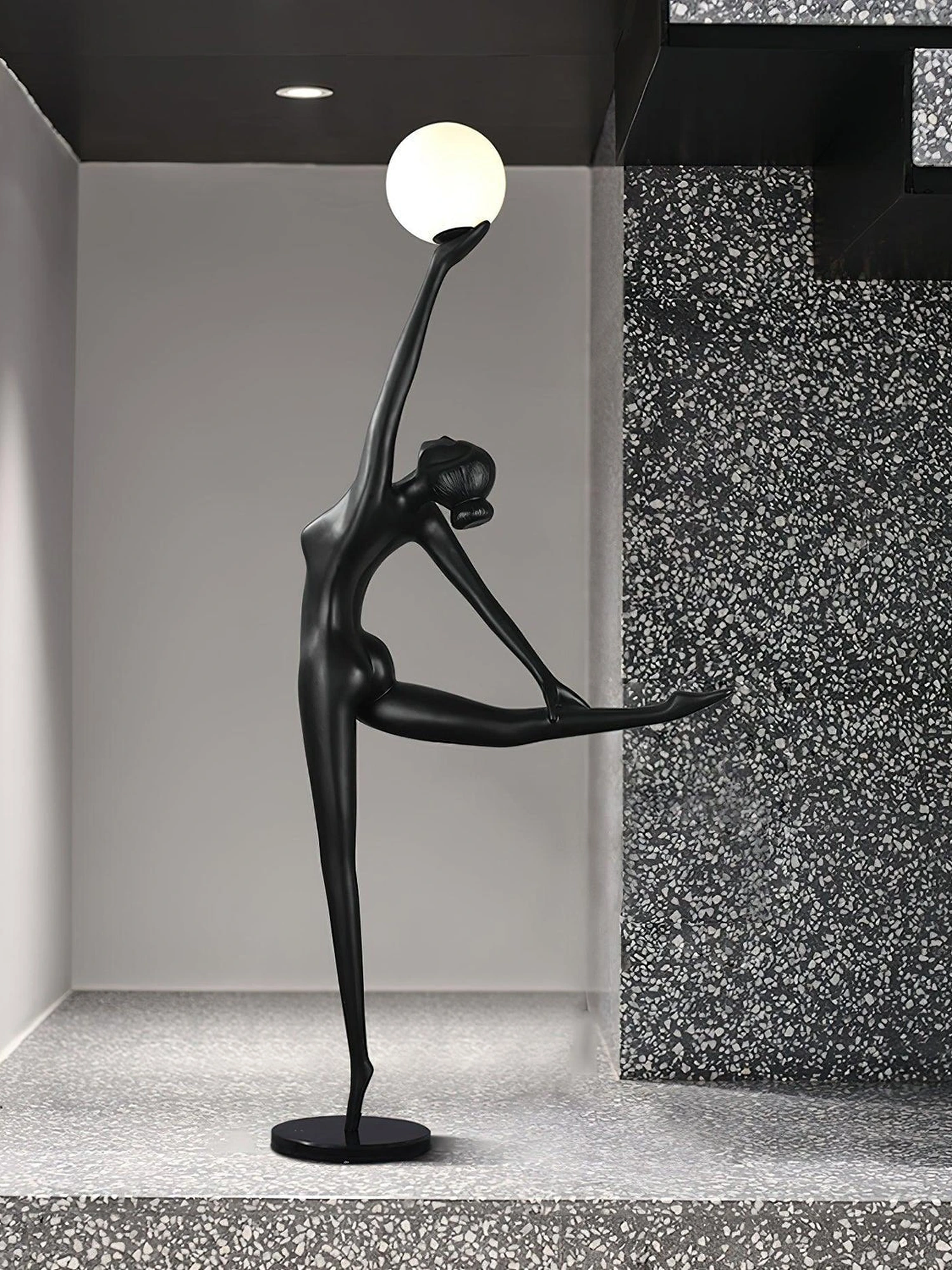 Rhythmic Gymnast Sculpture Floor Lamp - Image 8