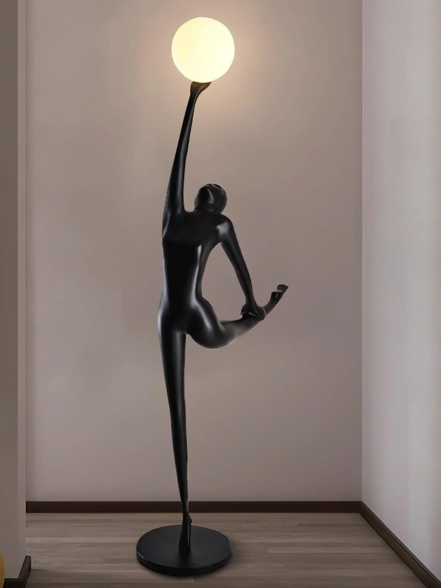 Rhythmic Gymnast Sculpture Floor Lamp - Image 11