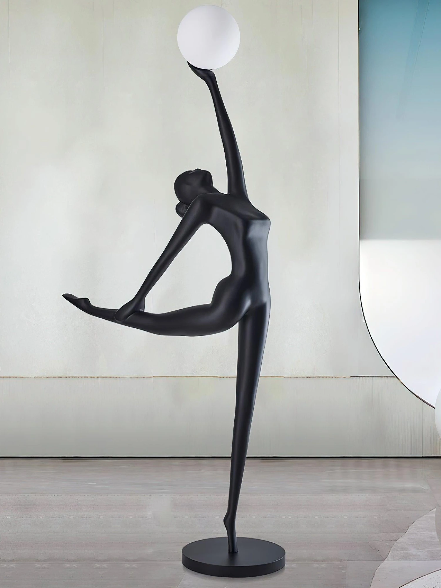 Rhythmic Gymnast Sculpture Floor Lamp - Image 2