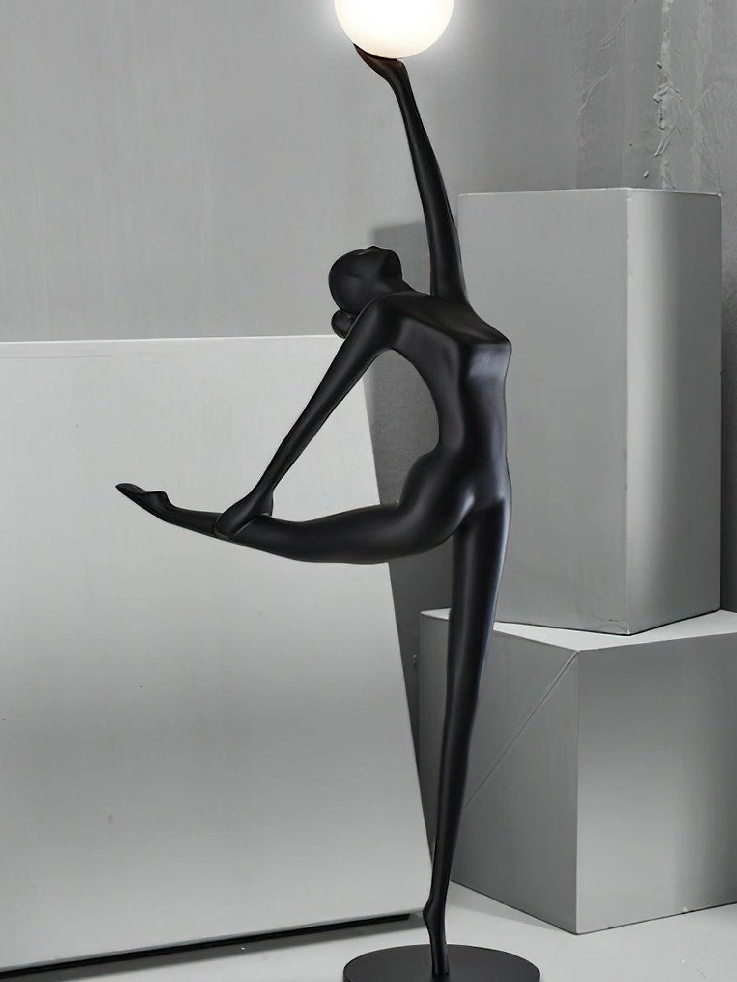 Rhythmic Gymnast Sculpture Floor Lamp - Image 4