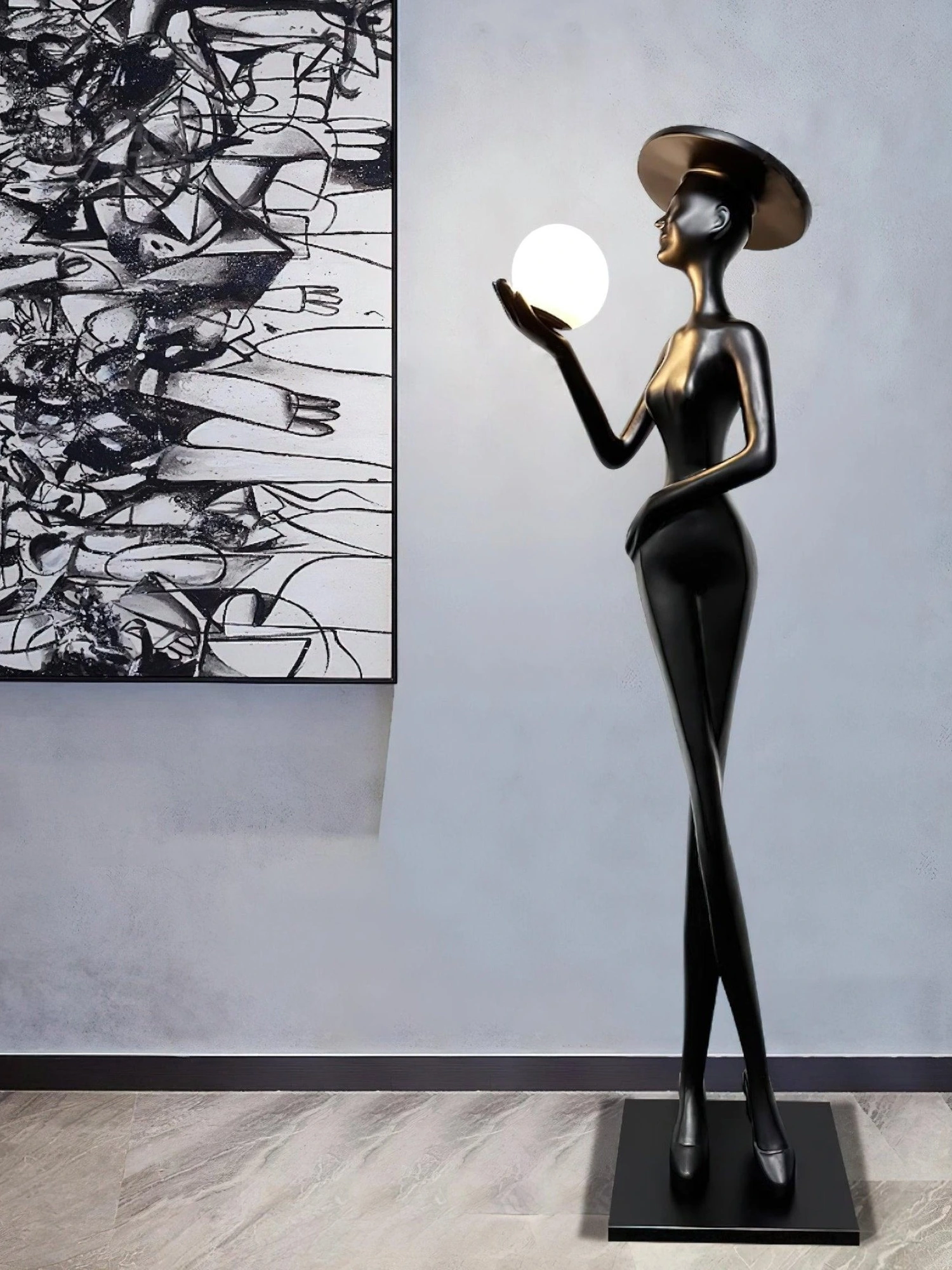 Sophia Elegance Sculpture Floor Lamp - Image 3