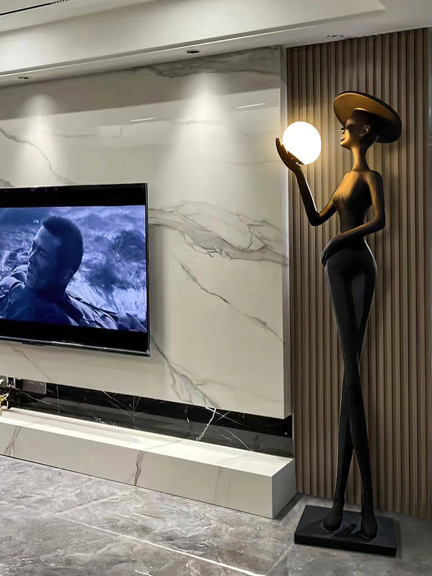Sophia Elegance Sculpture Floor Lamp - Image 9