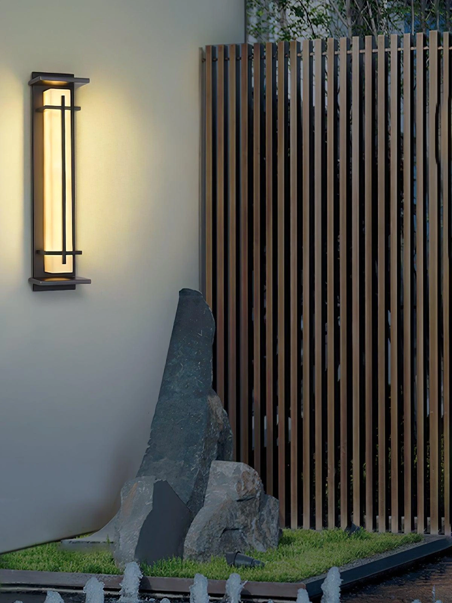 Square Outdoor Alabaster Wall Light - Image 14