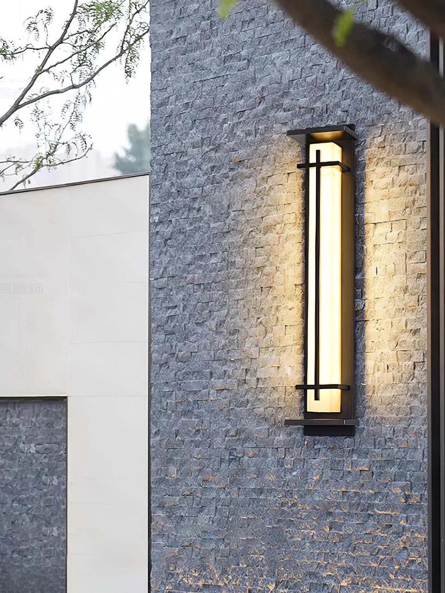 Square Outdoor Alabaster Wall Light - Image 16