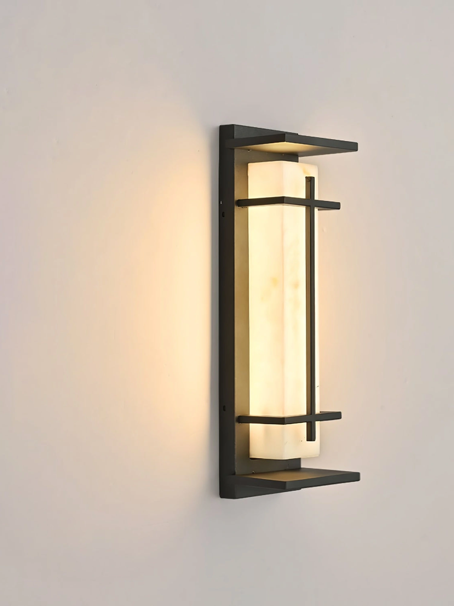 Square Outdoor Alabaster Wall Light - Image 26