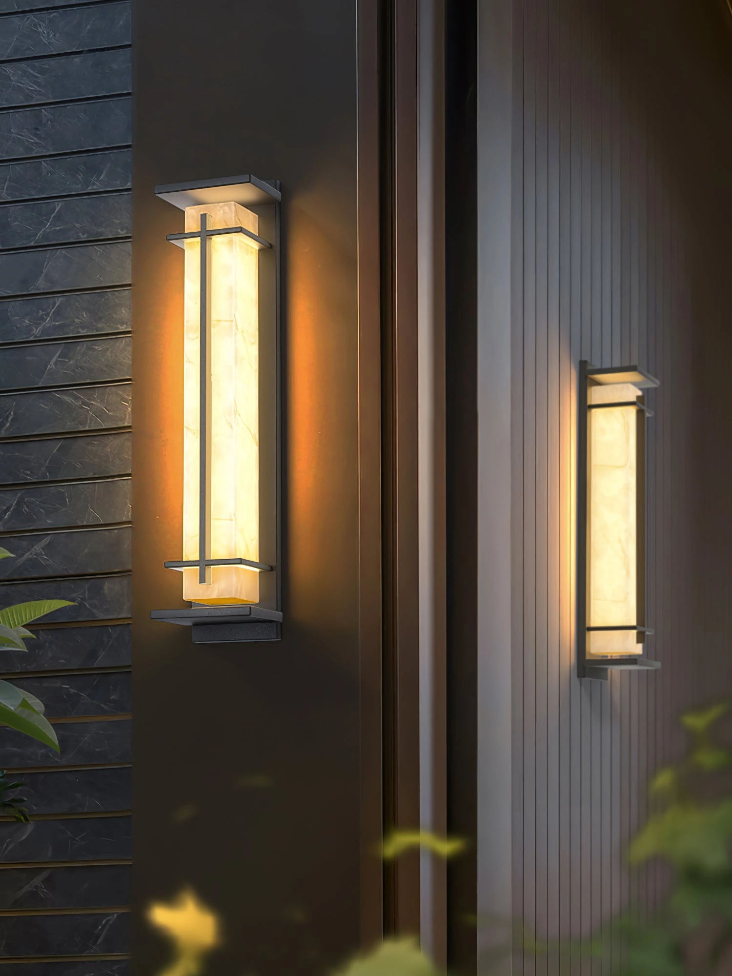 Square Outdoor Alabaster Wall Light - Image 25