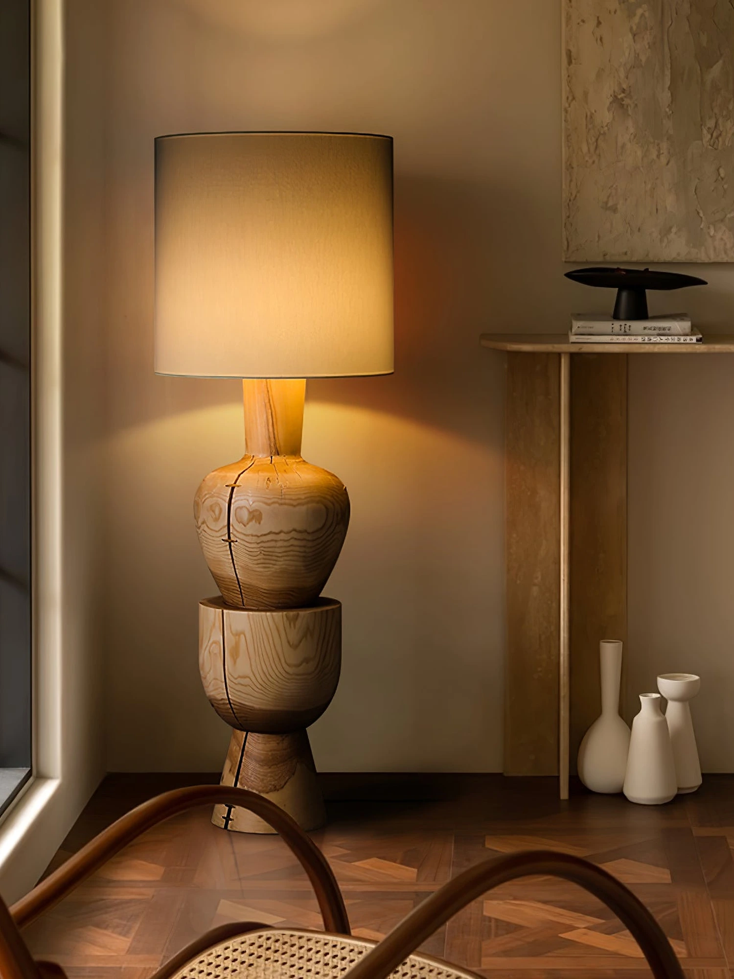 Sylvia Wood Floor Lamp - Image 3