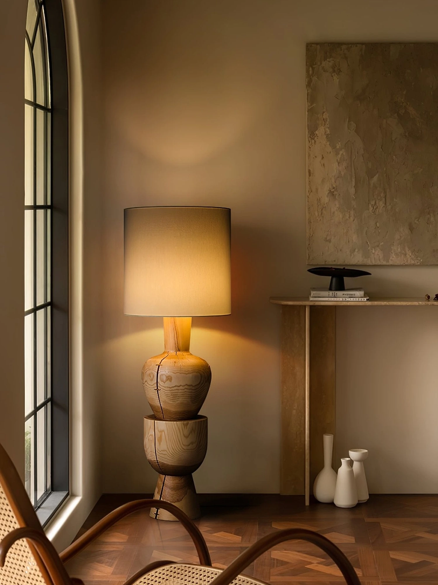 Sylvia Wood Floor Lamp - Image 6