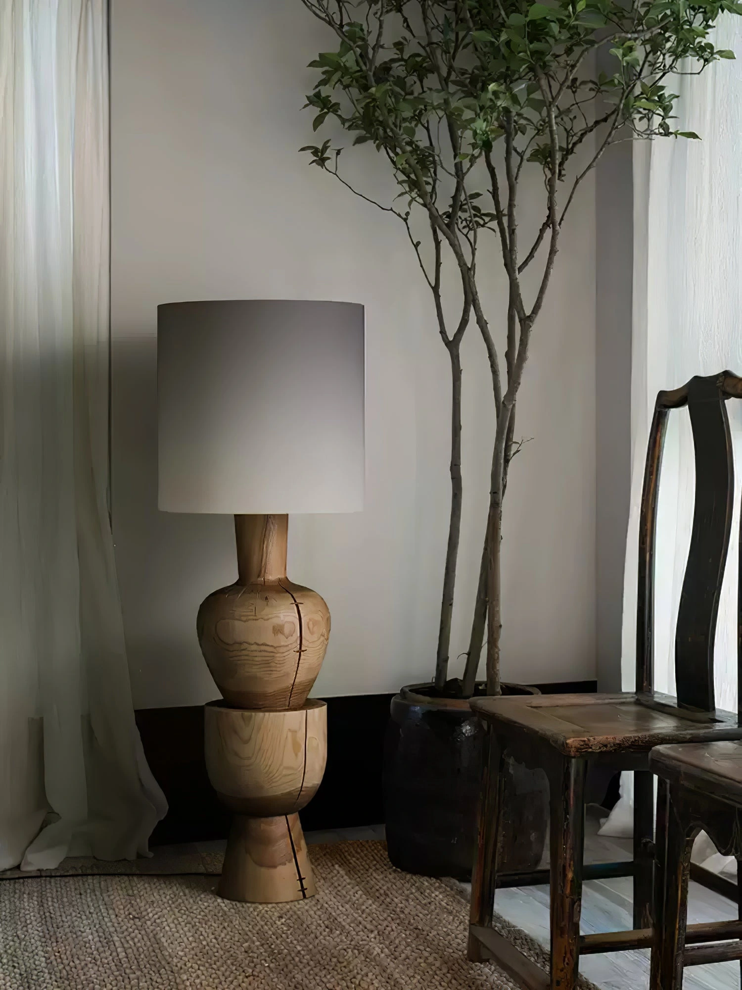Sylvia Wood Floor Lamp - Image 13
