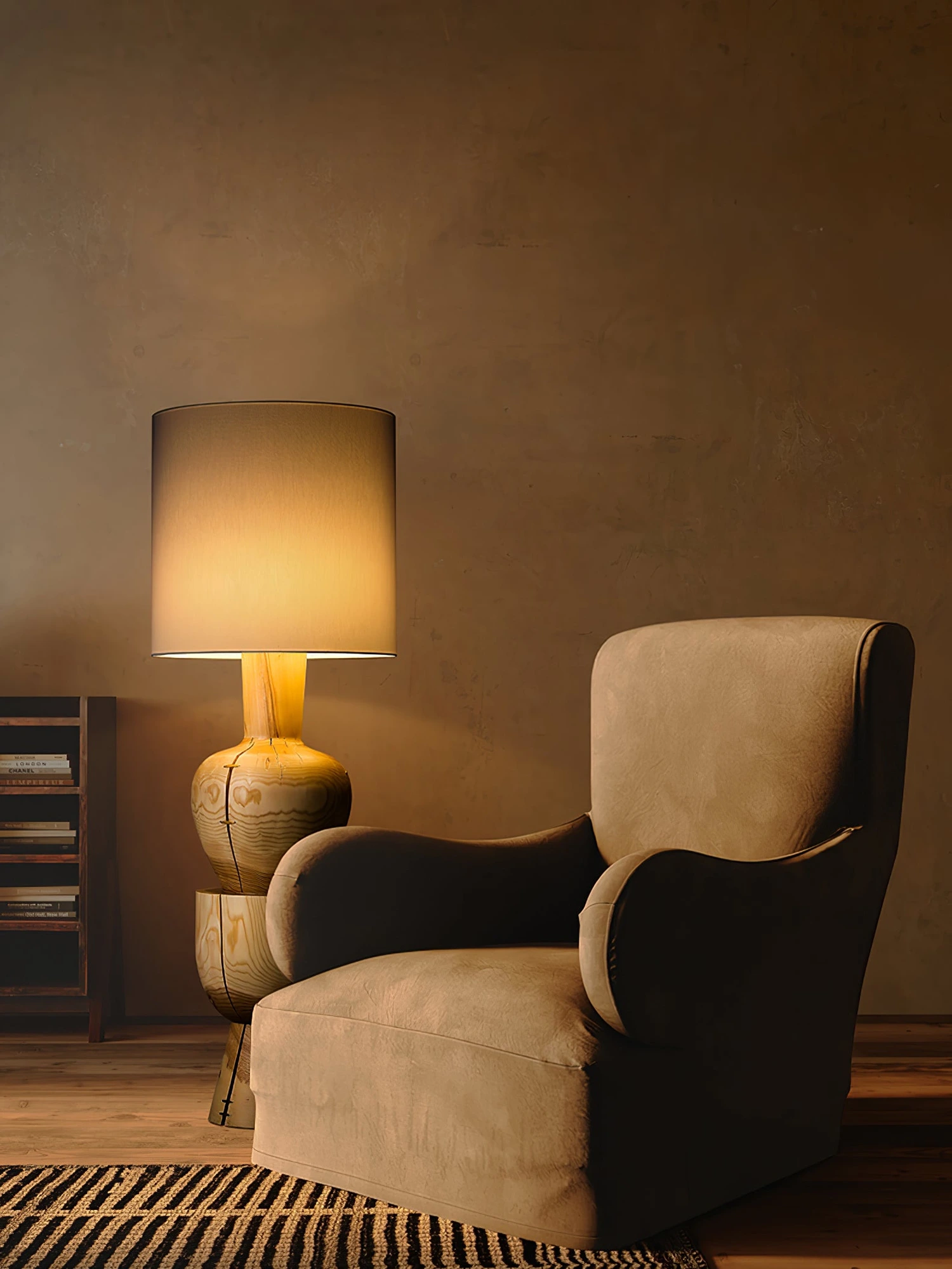 Sylvia Wood Floor Lamp - Image 12