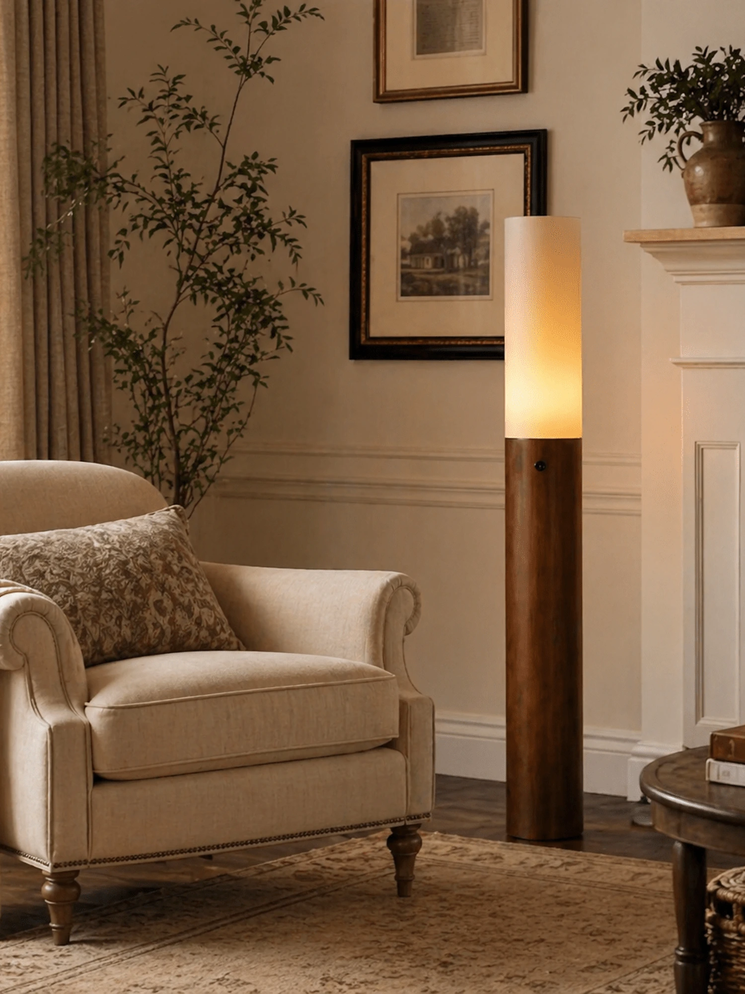 Timber Column Floor Lamp - Image 12
