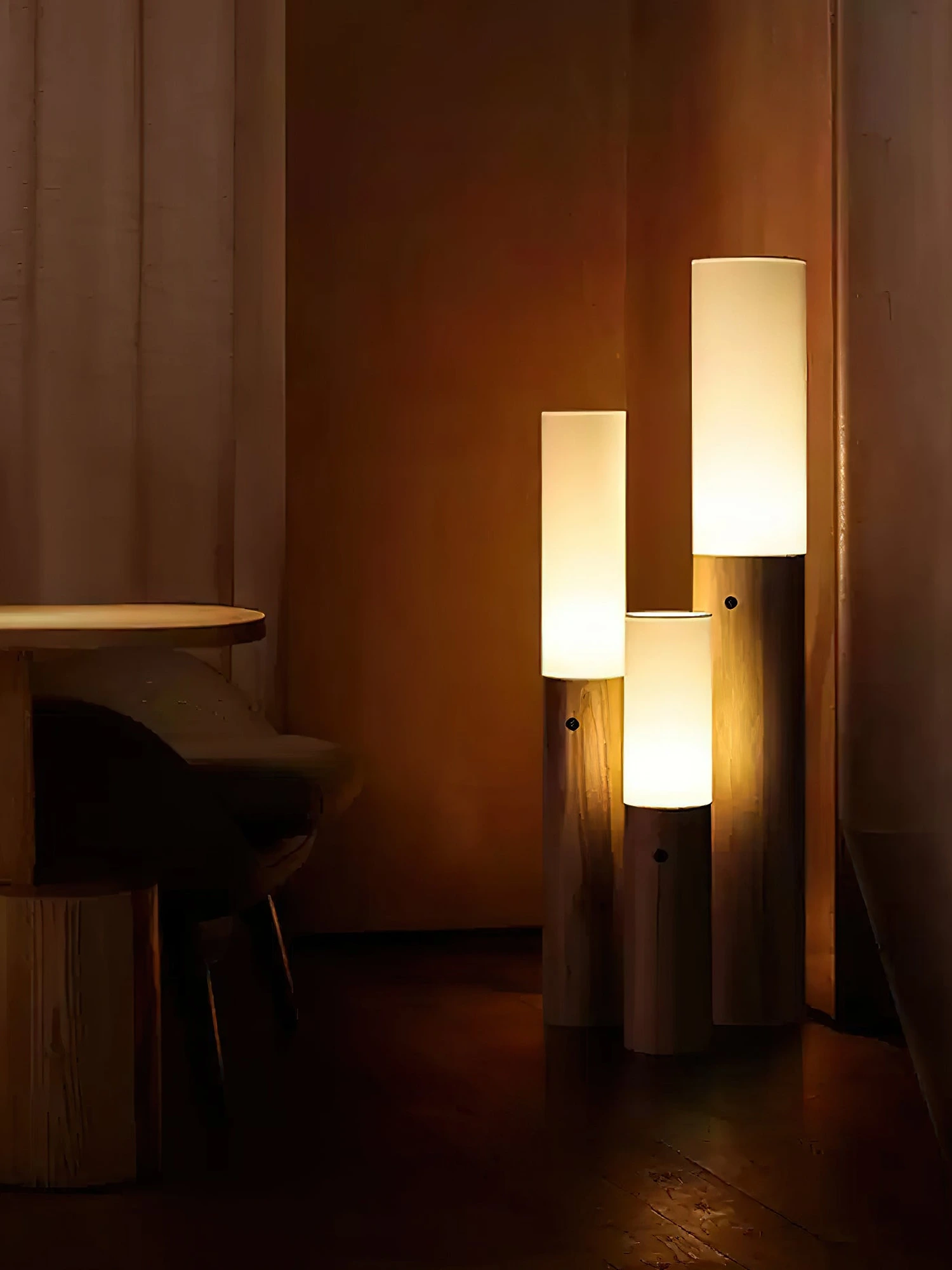 Timber Column Floor Lamp - Image 3