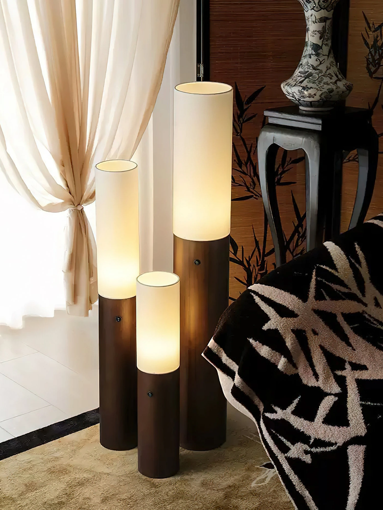 Timber Column Floor Lamp - Image 4