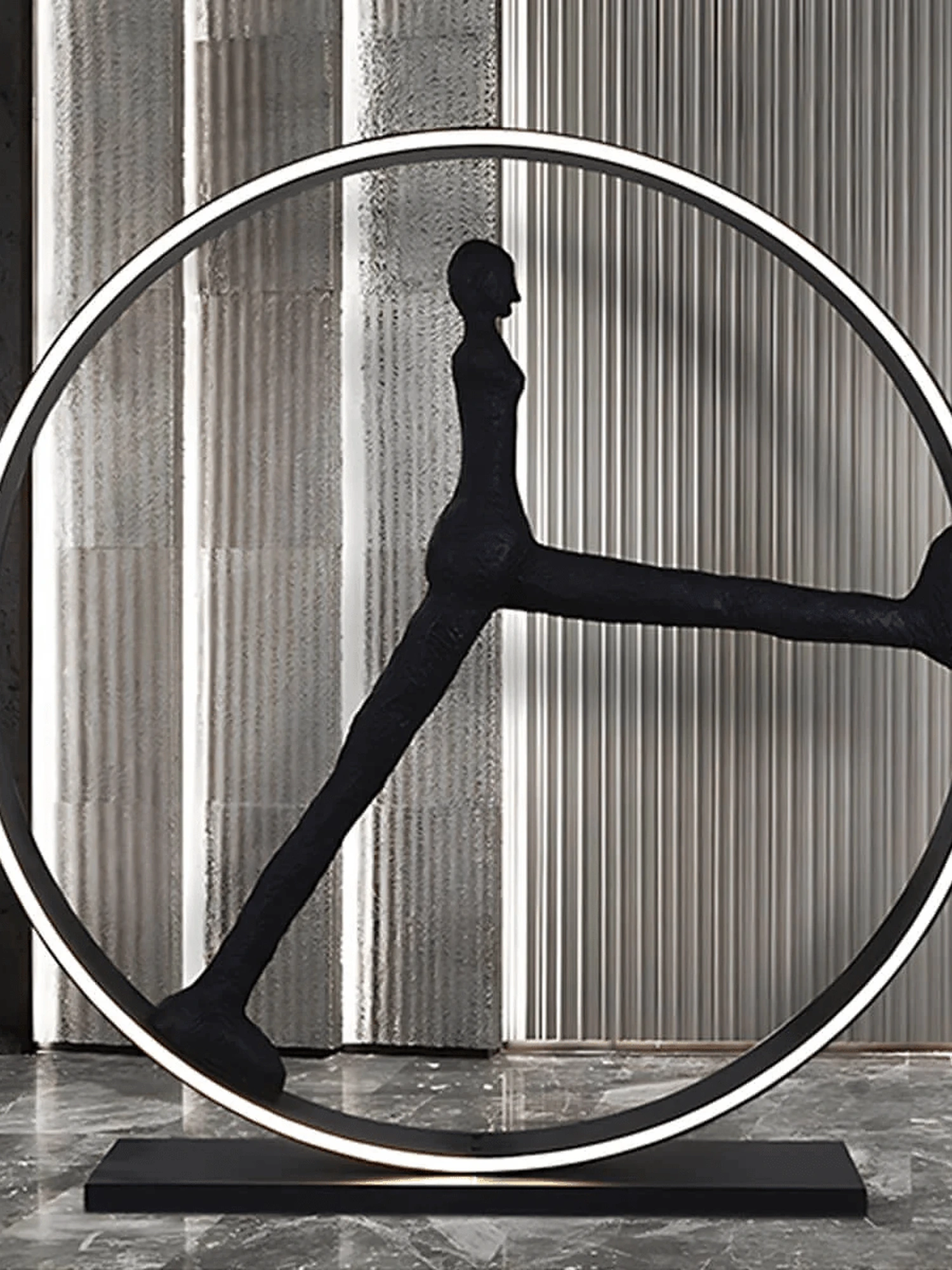 Time Walker Sculpture Floor Lamp - Image 3