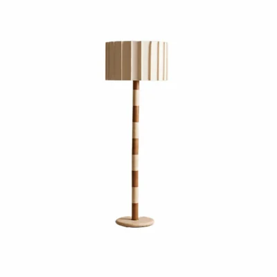 Travertine Striped Floor Lamp