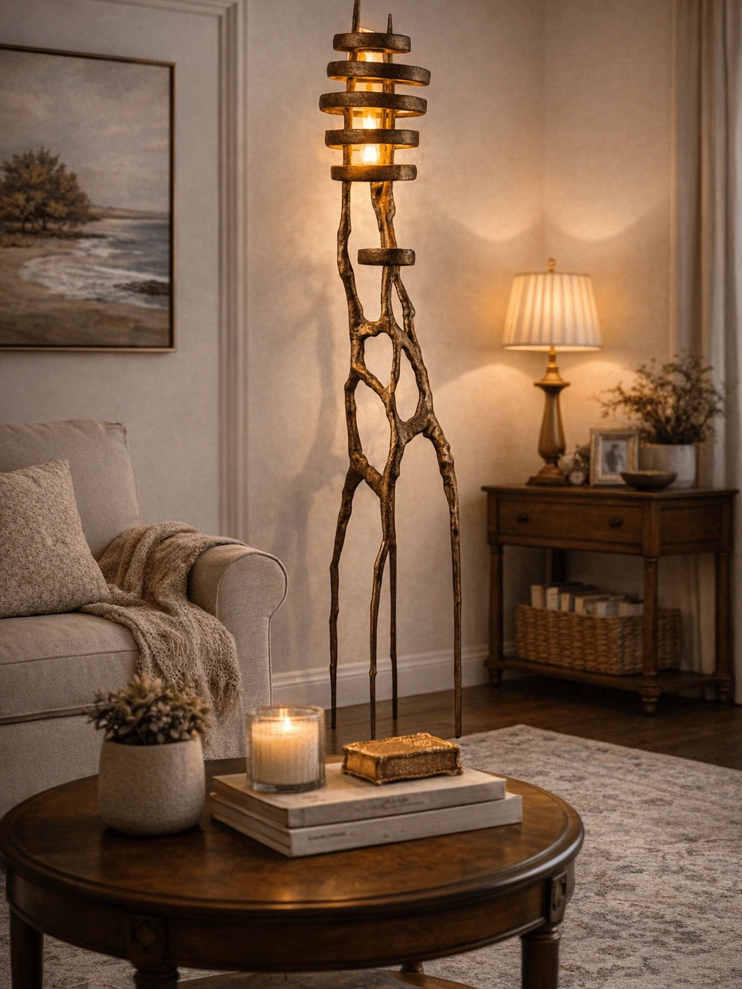 Vortex Sculpture Floor Lamp - Image 3