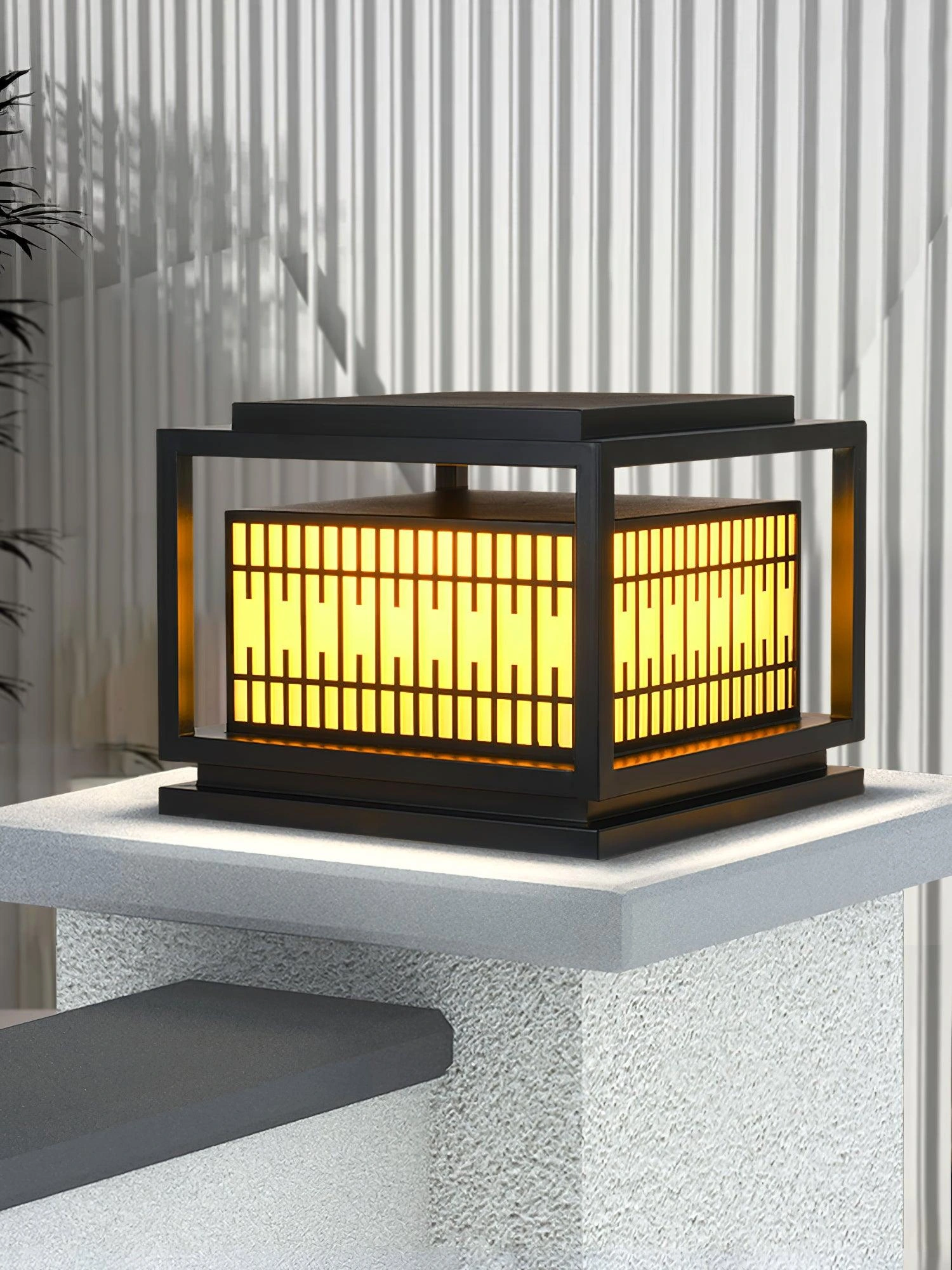 Window Grille Outdoor Post Light - Image 4