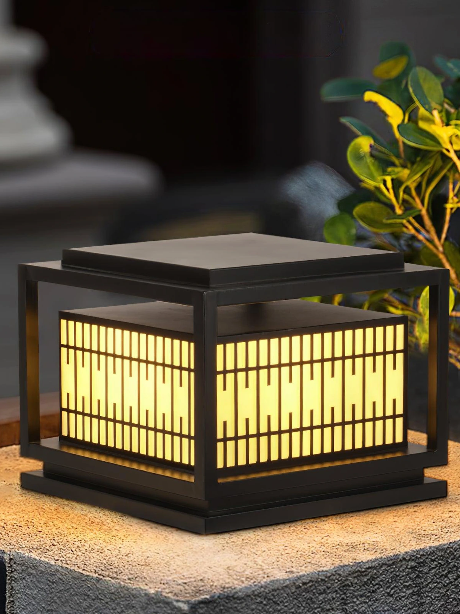 Window Grille Outdoor Post Light - Image 11